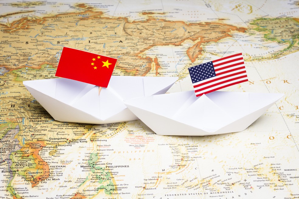 China e EUA — Foto: Getty Images